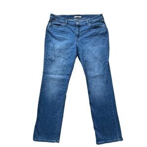 LEVIS 414 Classic Straight Jeans/Pants size 20W; Blue, Denim Jeans; Stretchy